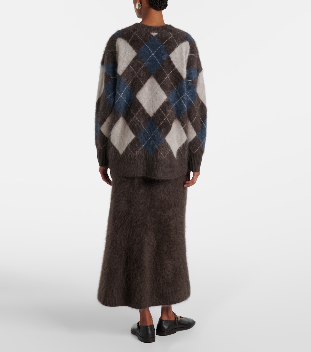 Elaria argyle cashmere cardigan | Lisa Yang