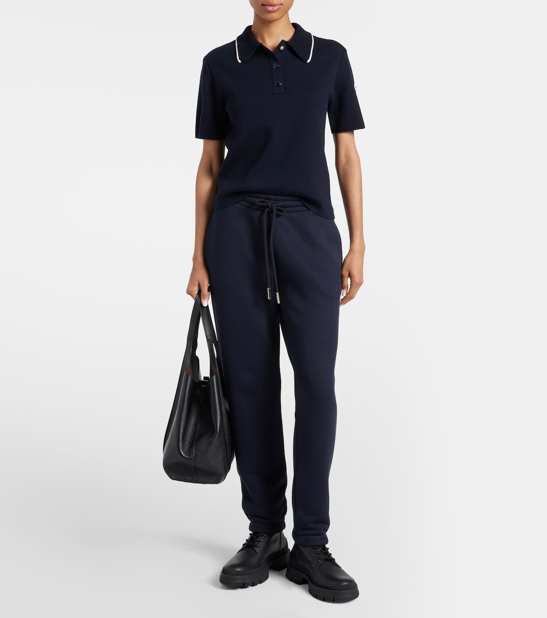 Logo cotton polo shirt | Moncler