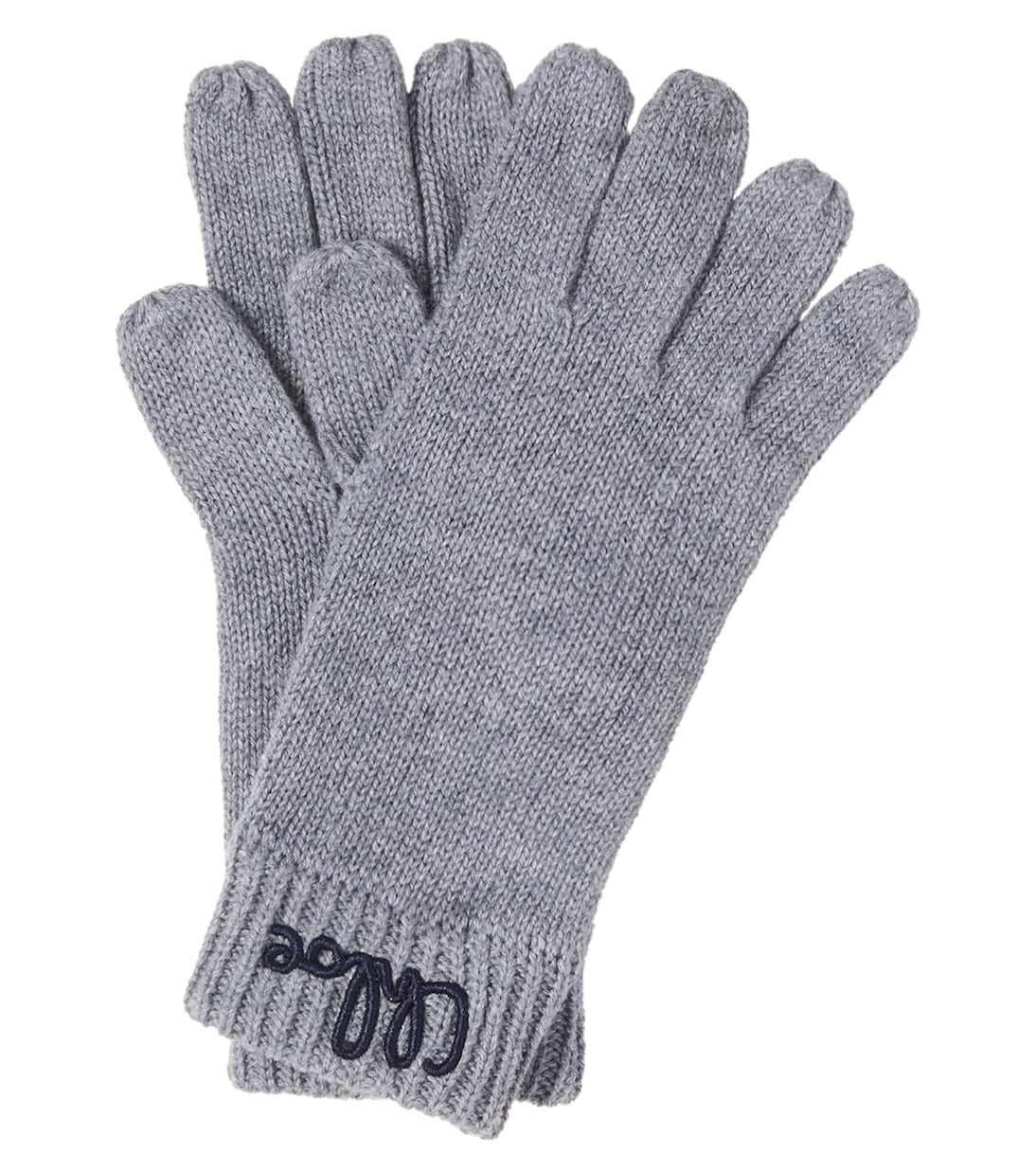 Bestickte Handschuhe aus Baumwolle und Wolle | Chloé Kids