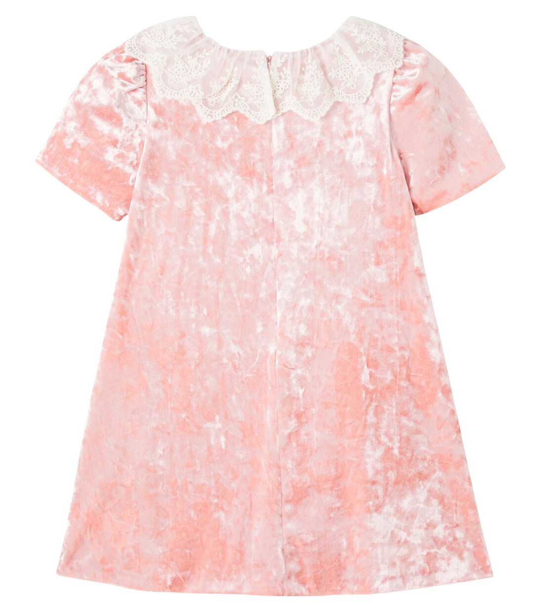Lace-trimmed tie-dye dress | Patachou