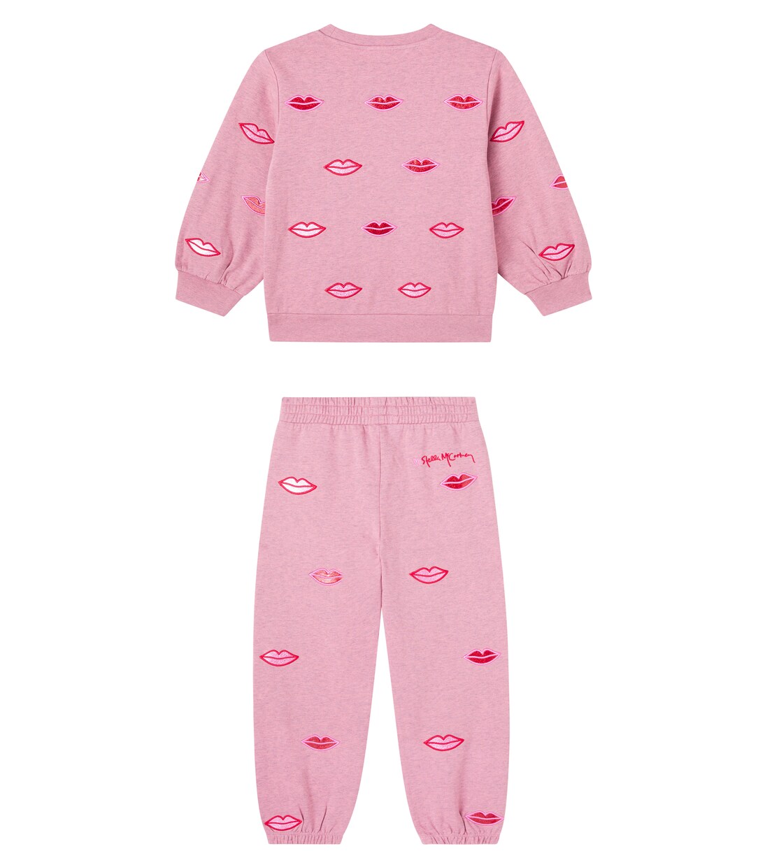 Cotton jersey sweatshirt and sweatpants set | Stella McCartney Kids
