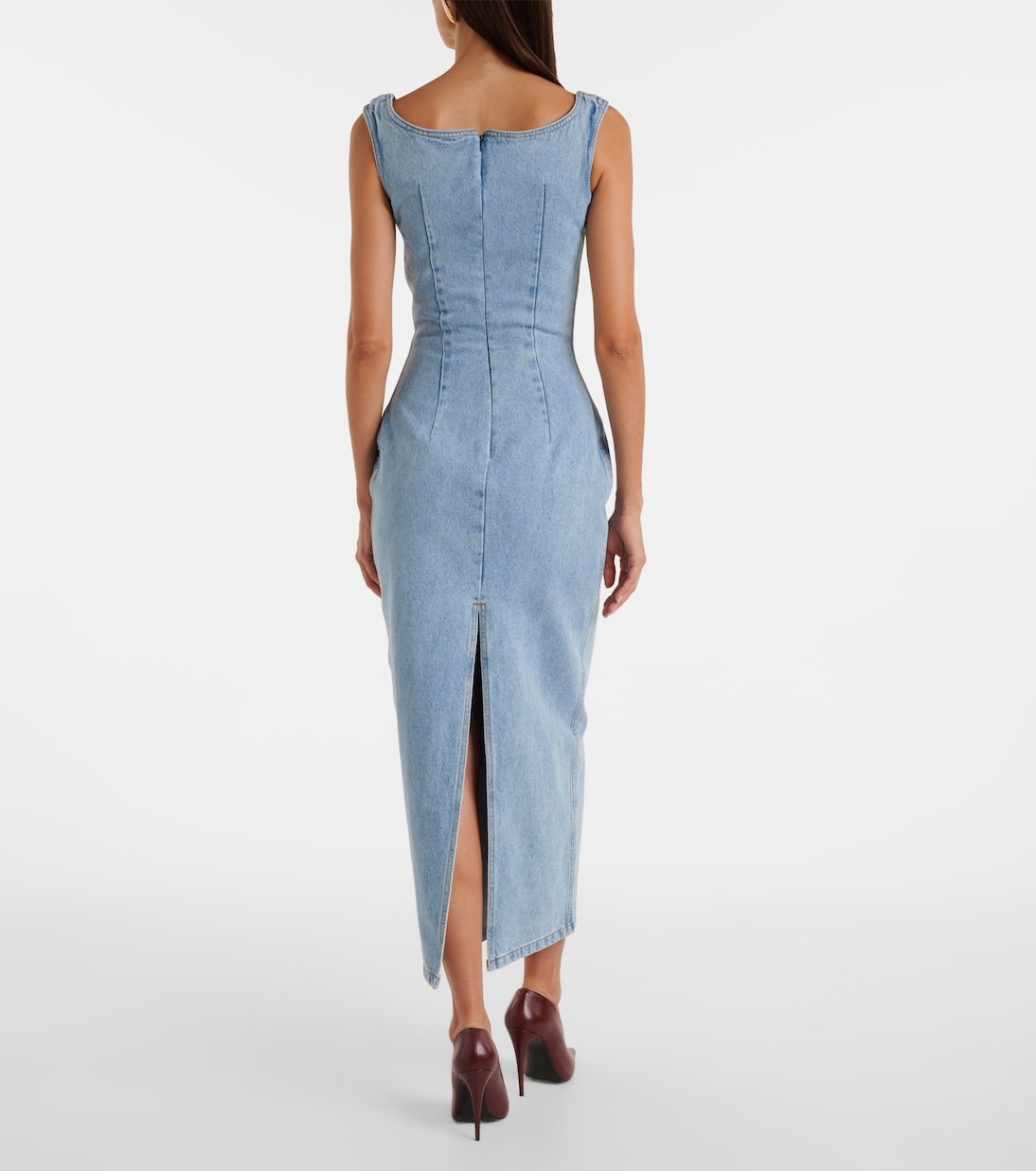 Midikleid aus Denim | Magda Butrym