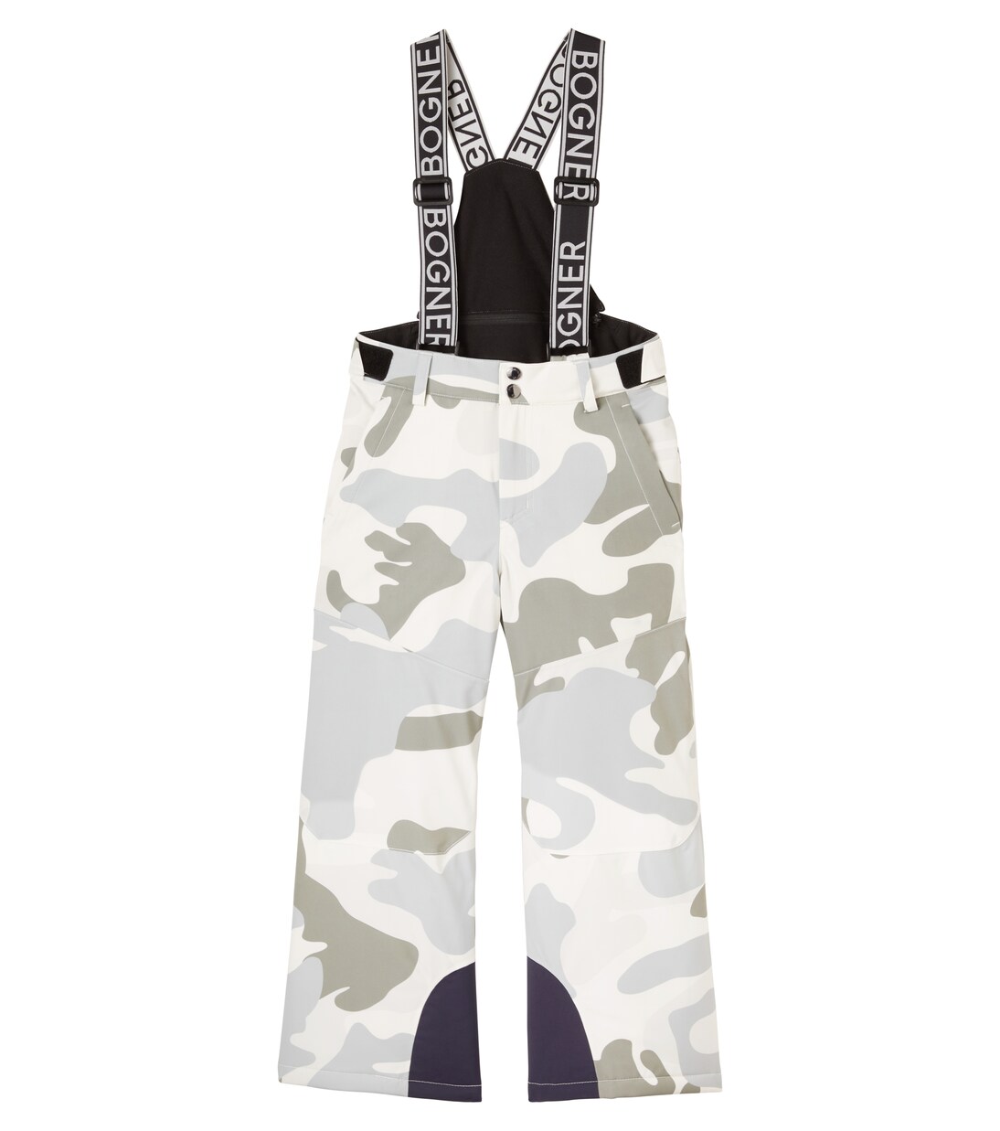 Yuki logo camouflage ski salopettes | Bogner Kids
