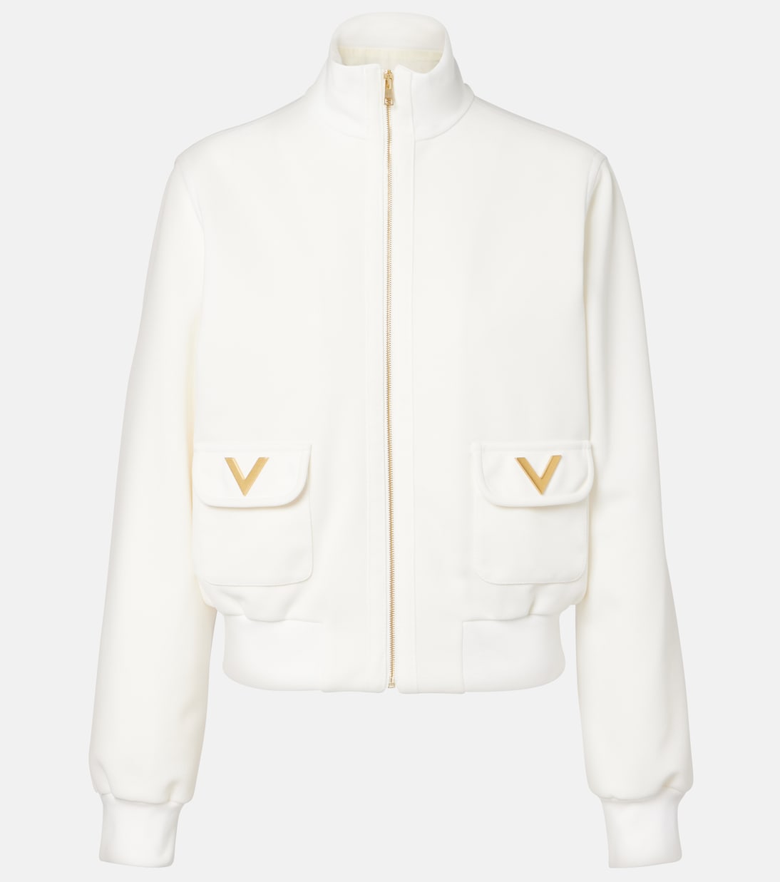 Logo jersey zip-up sweatshirt | Valentino