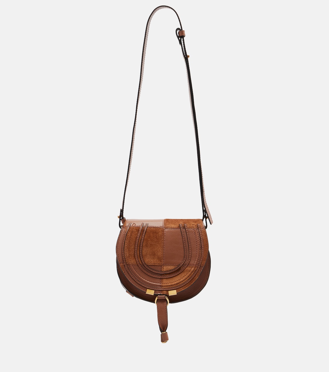 Marcie Small leather and suede crossbody bag | Chloé