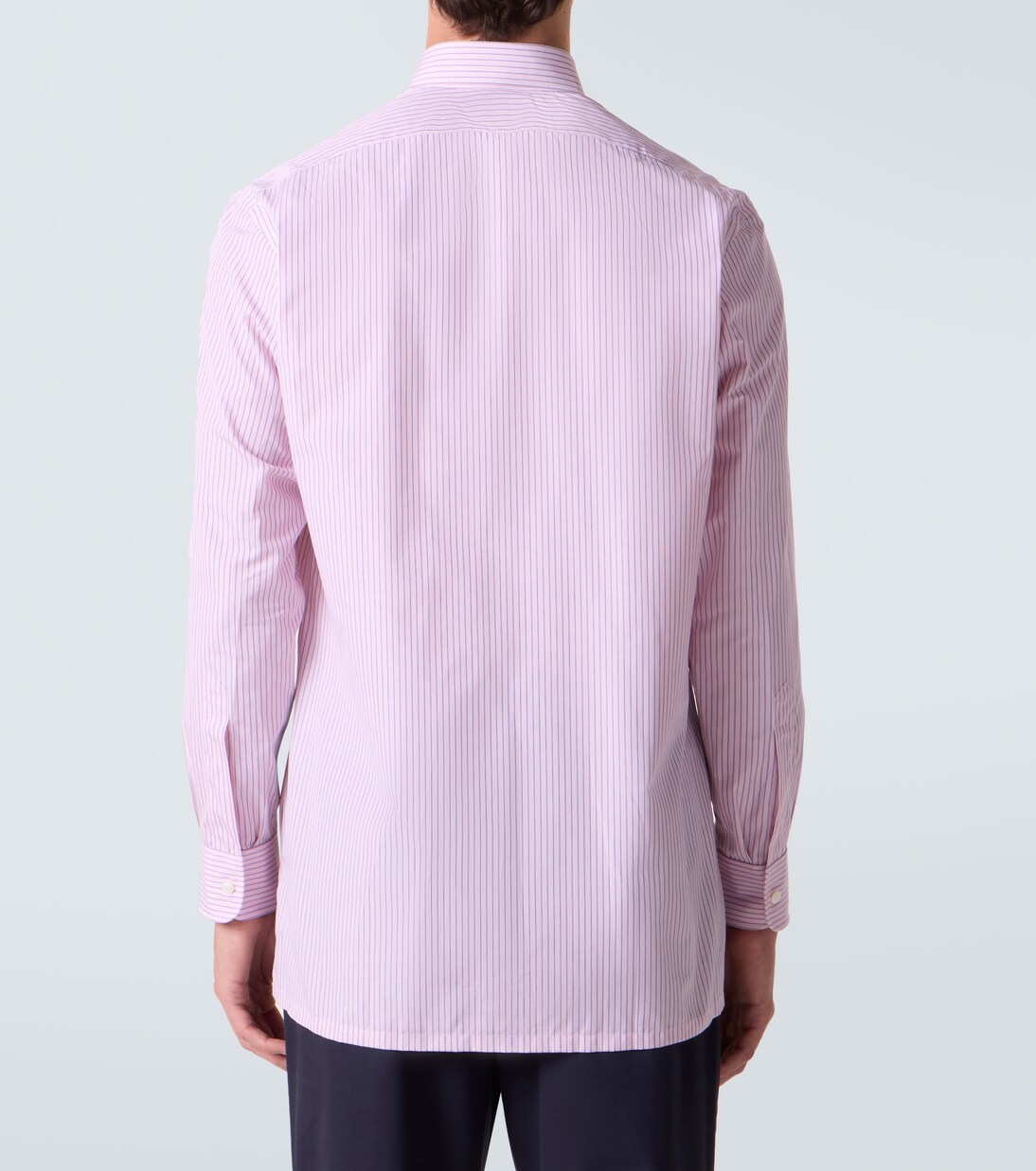 Striped cotton poplin shirt | Charvet