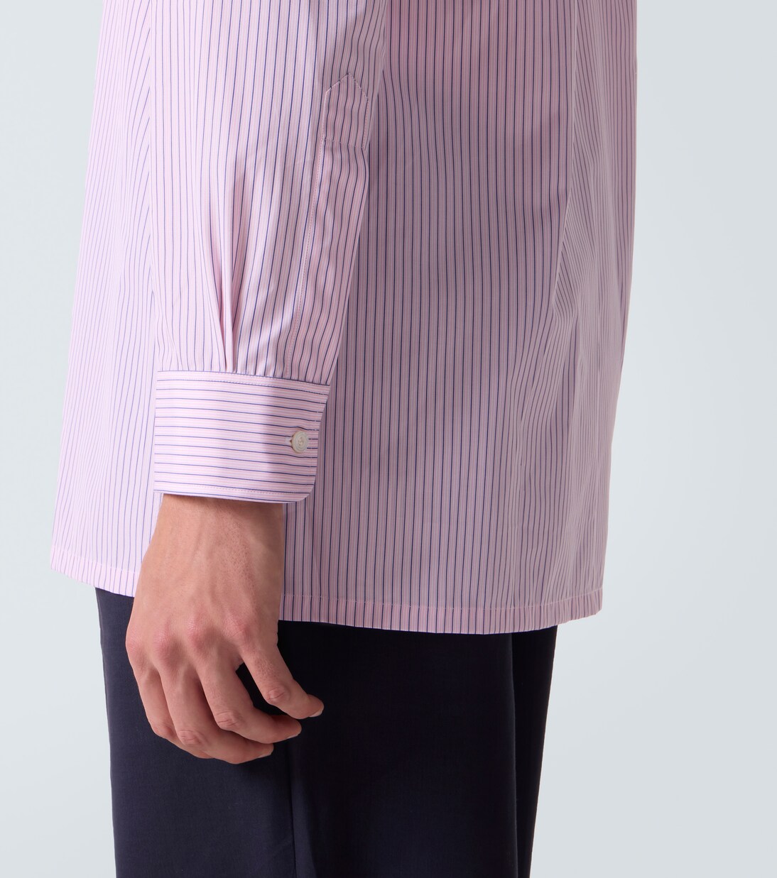 Striped cotton poplin shirt | Charvet