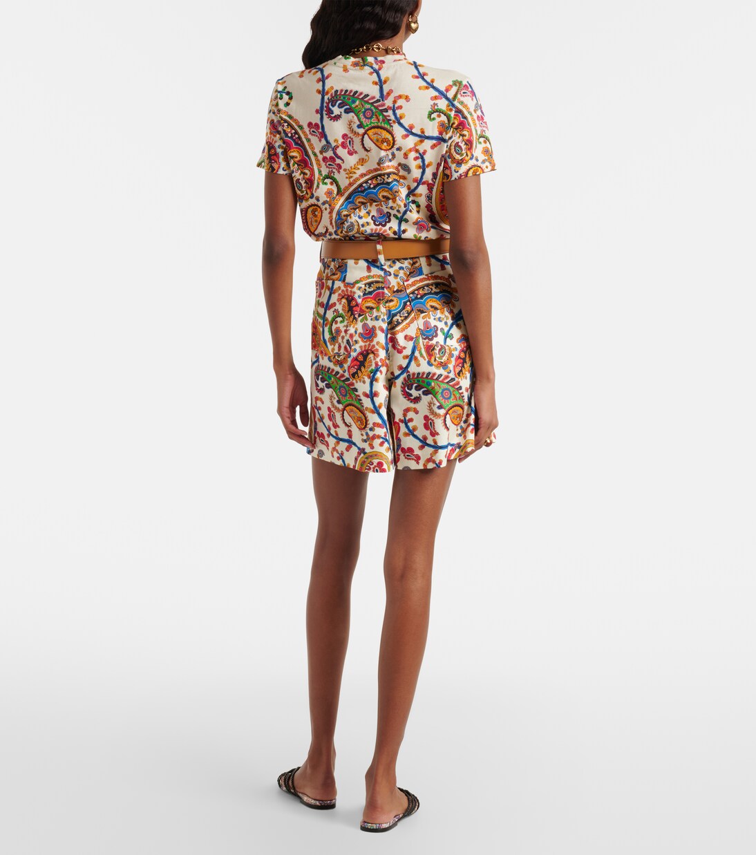 Cotton-blend jacquard Bermuda shorts | Etro