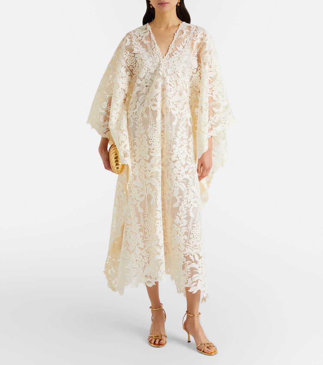 Guipure lace kaftan  | Oscar de la Renta