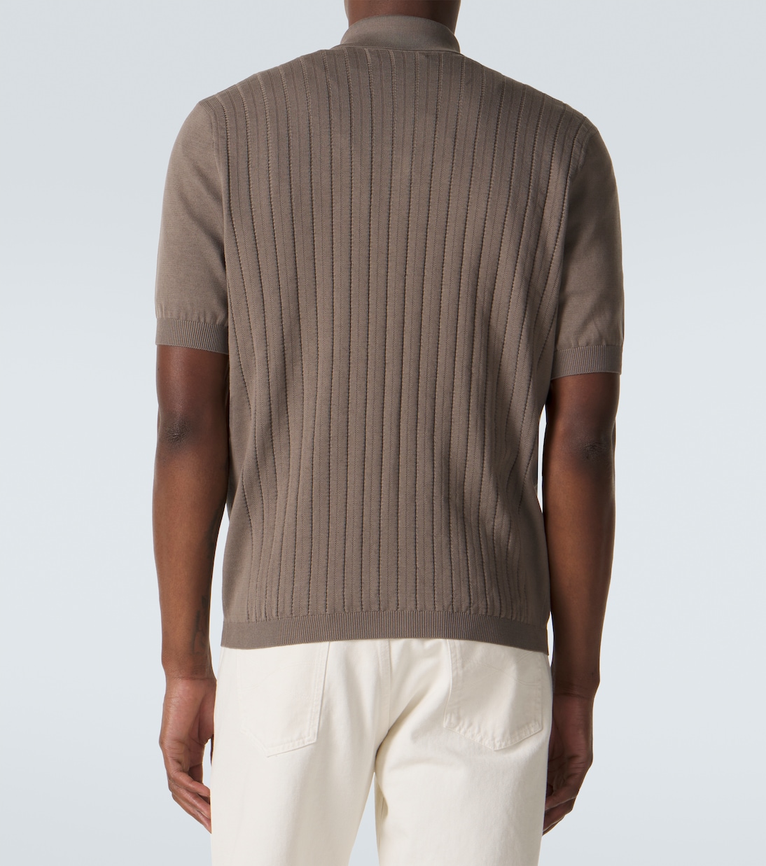 罗纹针织棉质开衫 | Brunello Cucinelli