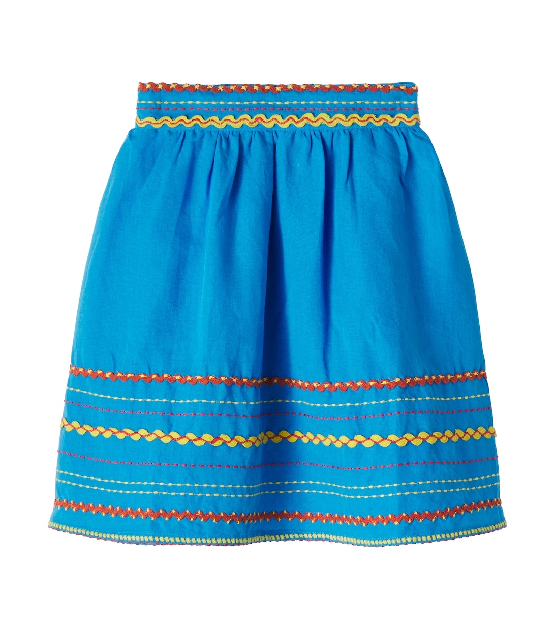 Embroidered linen and cotton skirt | Stella McCartney Kids