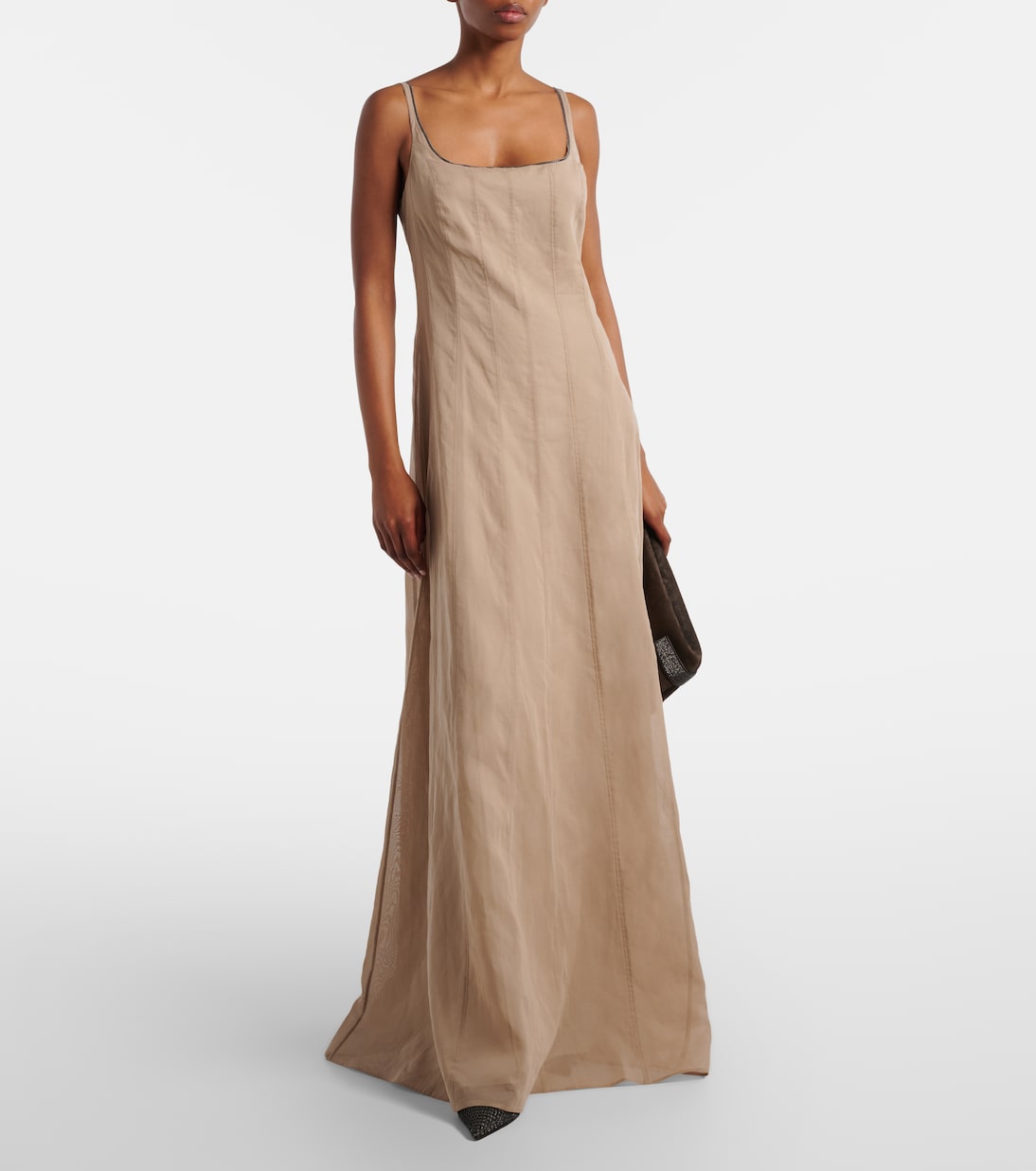Cotton maxi dress | Brunello Cucinelli