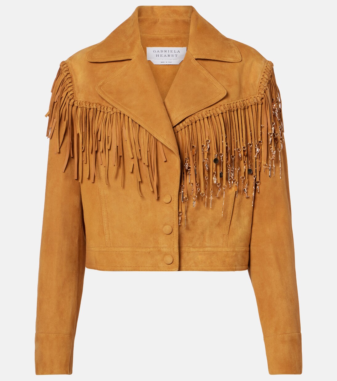 Azra embellished fringed suede jacket | Gabriela Hearst