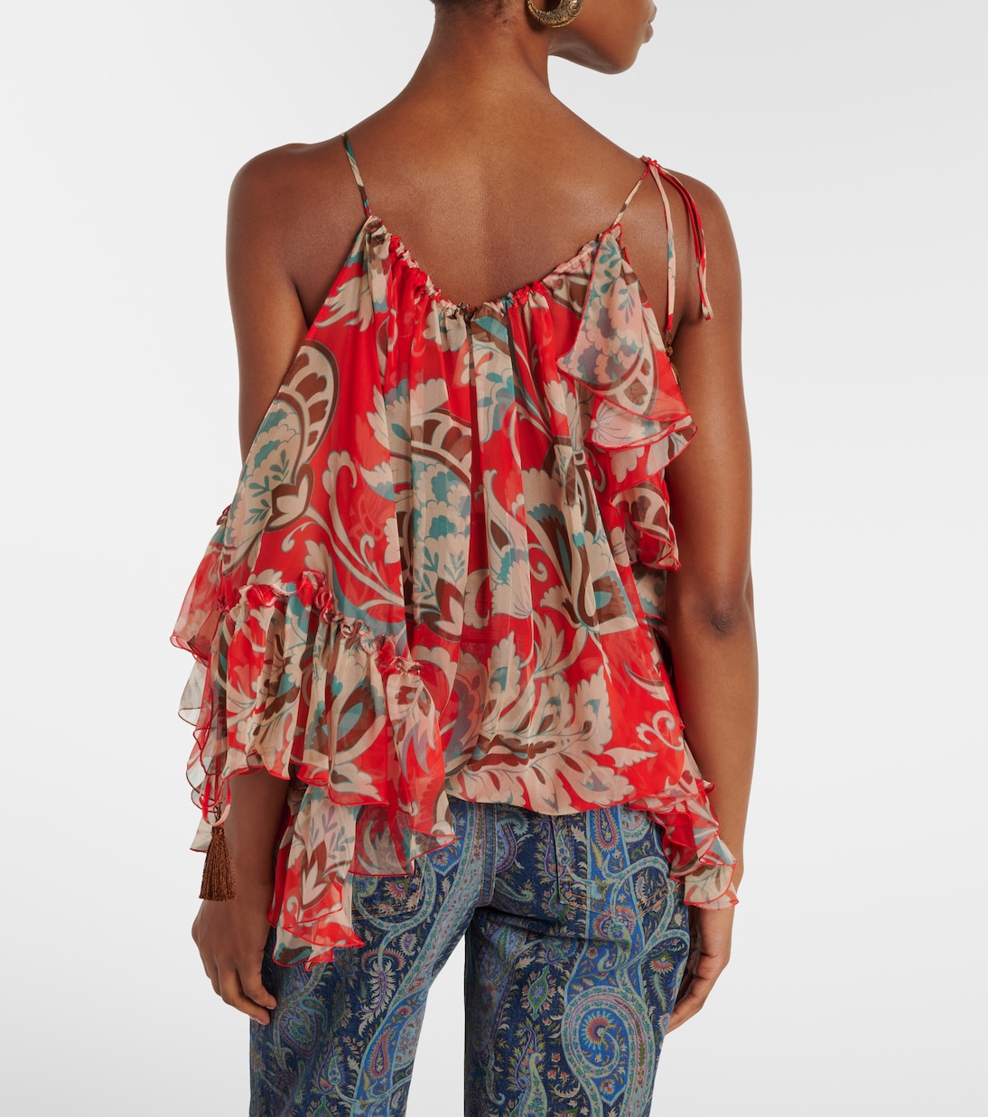 Top aus Seidenchiffon | Etro