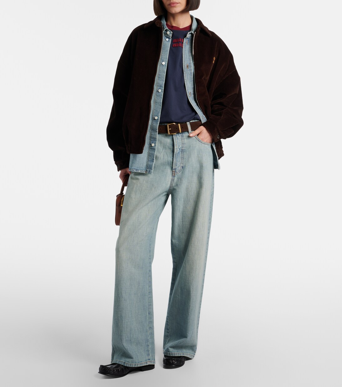 Longsleeve aus Baumwoll-Jersey | Miu Miu