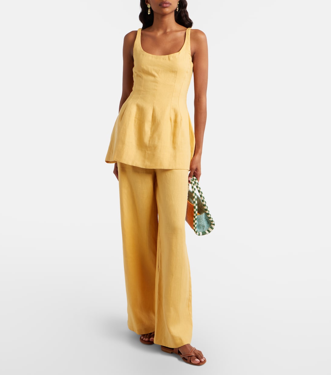 Syna peplum linen top | Faithfull