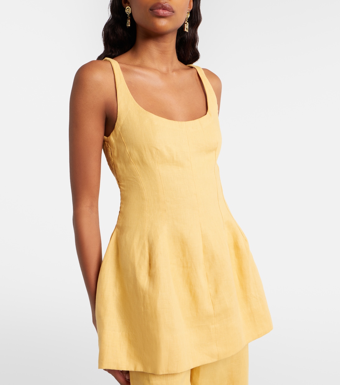 Syna peplum linen top | Faithfull