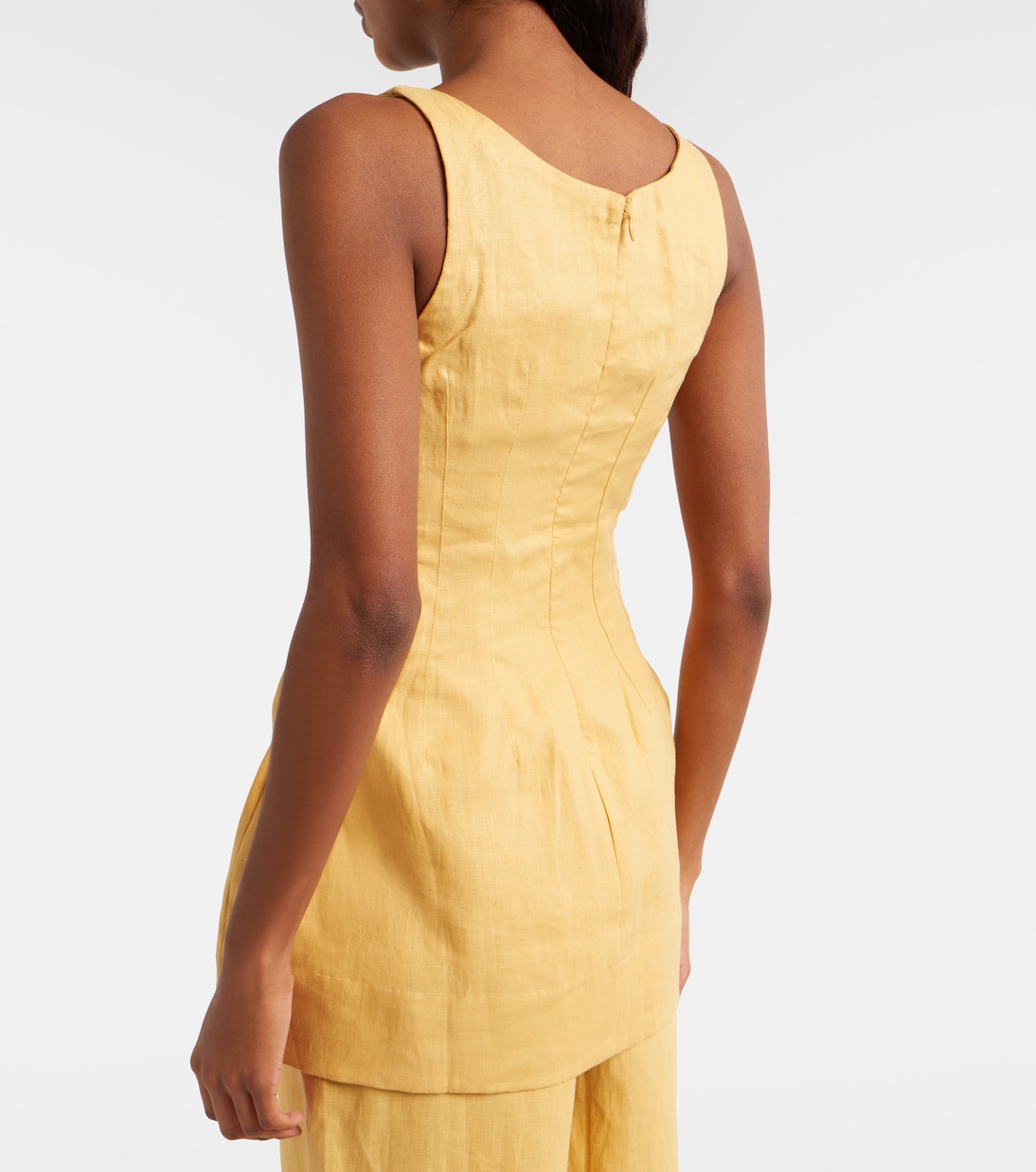 Syna peplum linen top | Faithfull