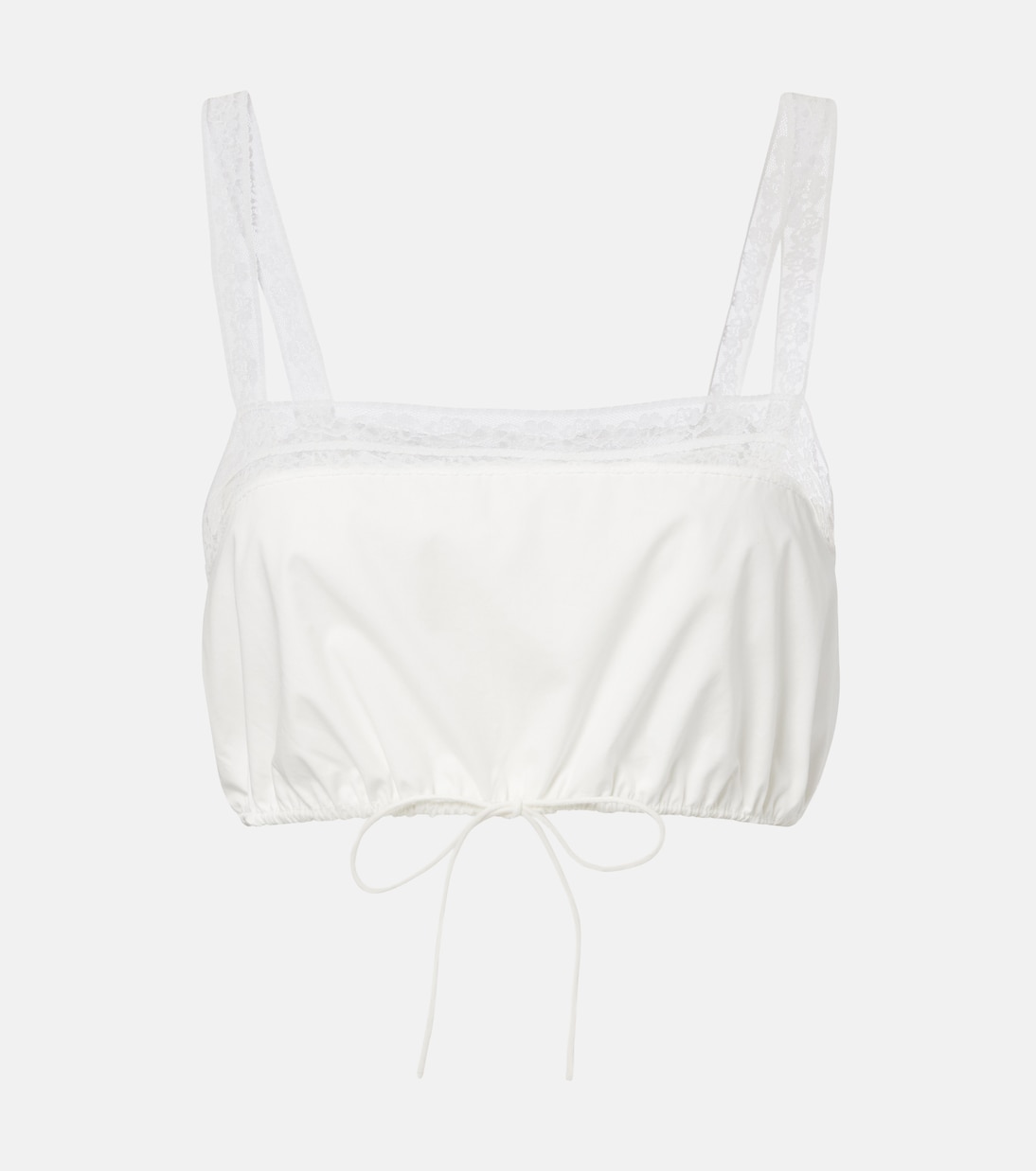 Cropped-Top Renee aus Baumwolle mit Spitze | Faithfull