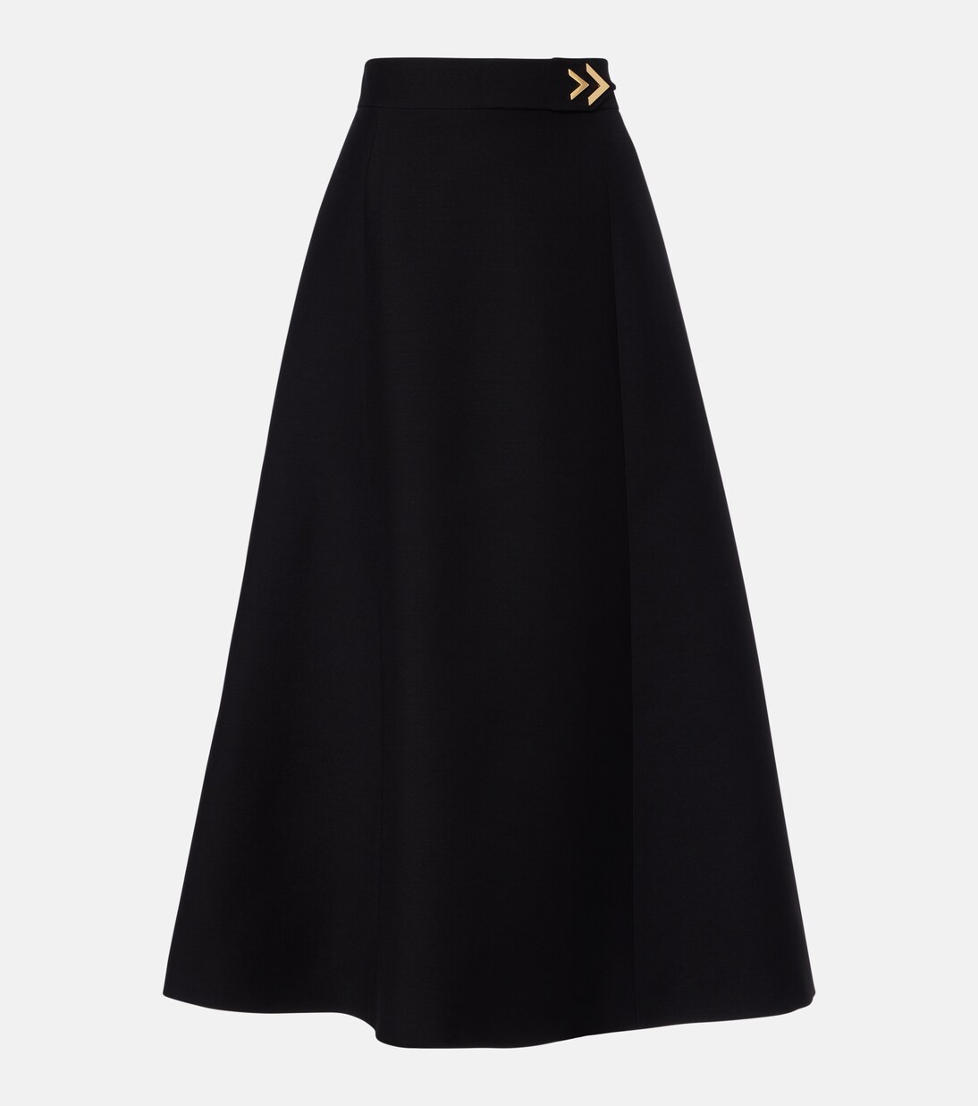 Midirock VGold aus Crêpe Couture | Valentino