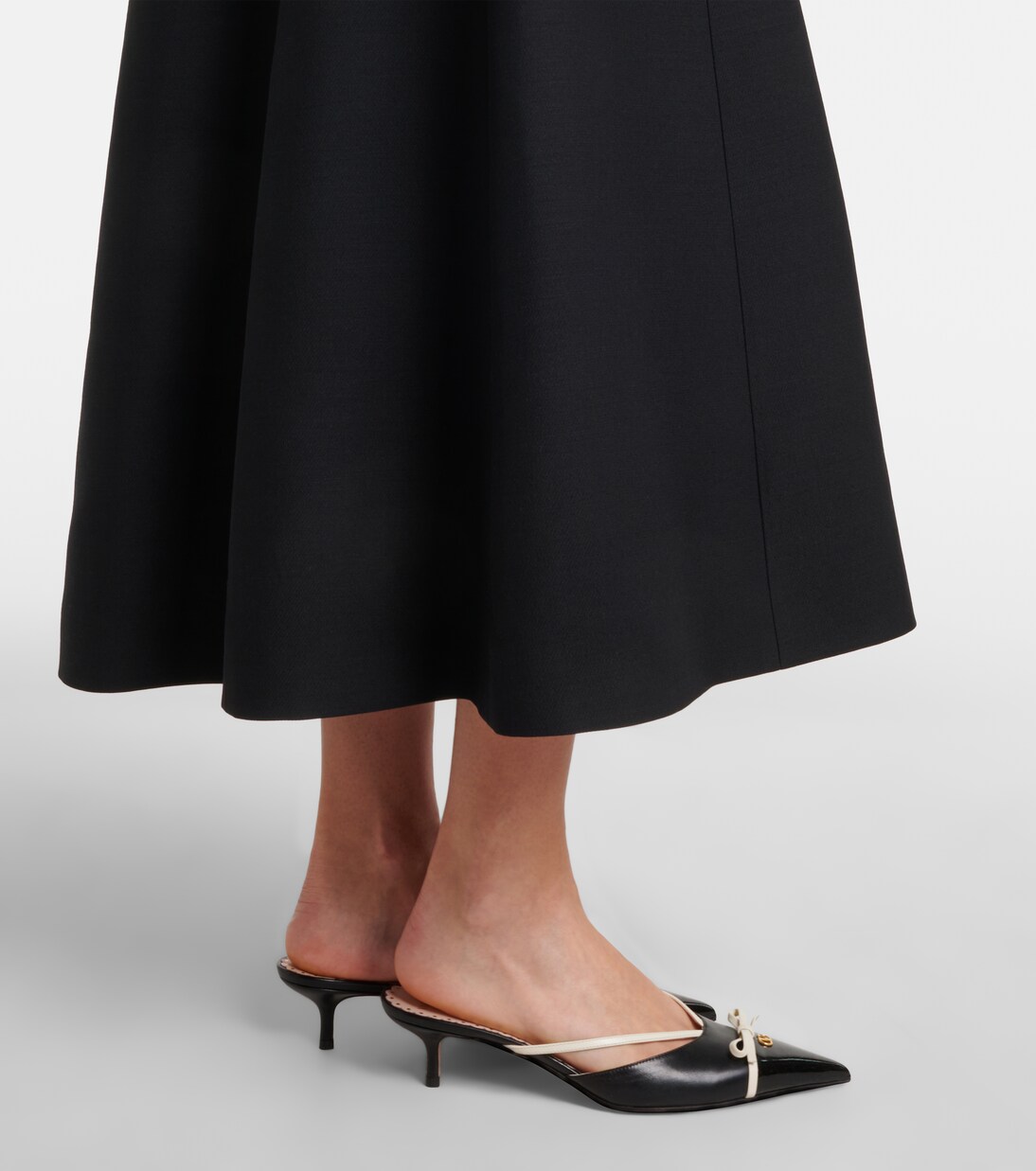 Midirock VGold aus Crêpe Couture | Valentino