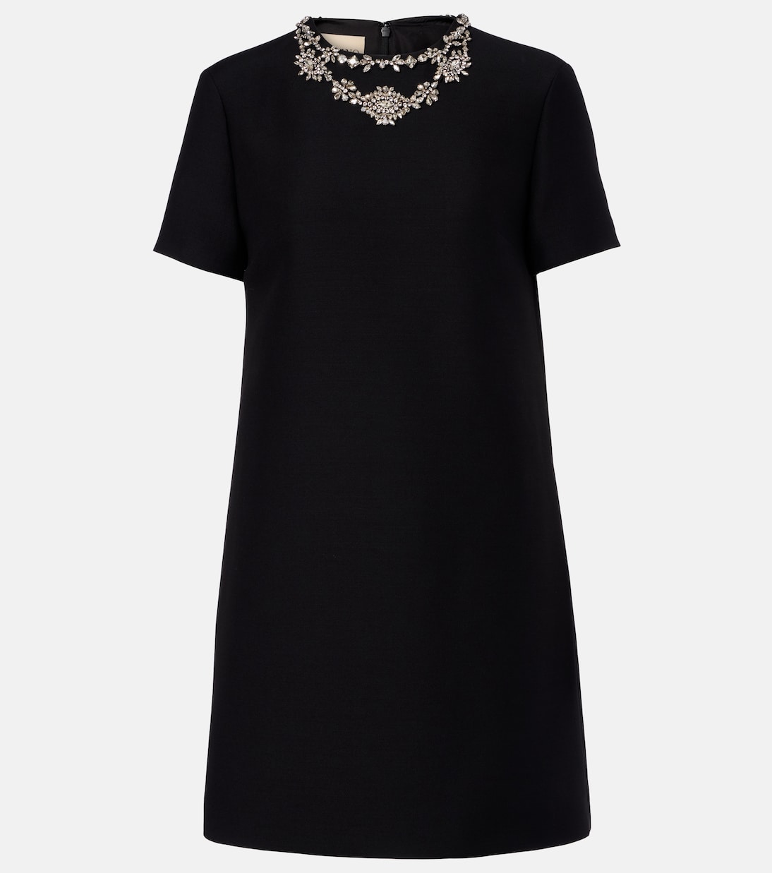 Crepe Couture embellished wool and silk minidress | Valentino