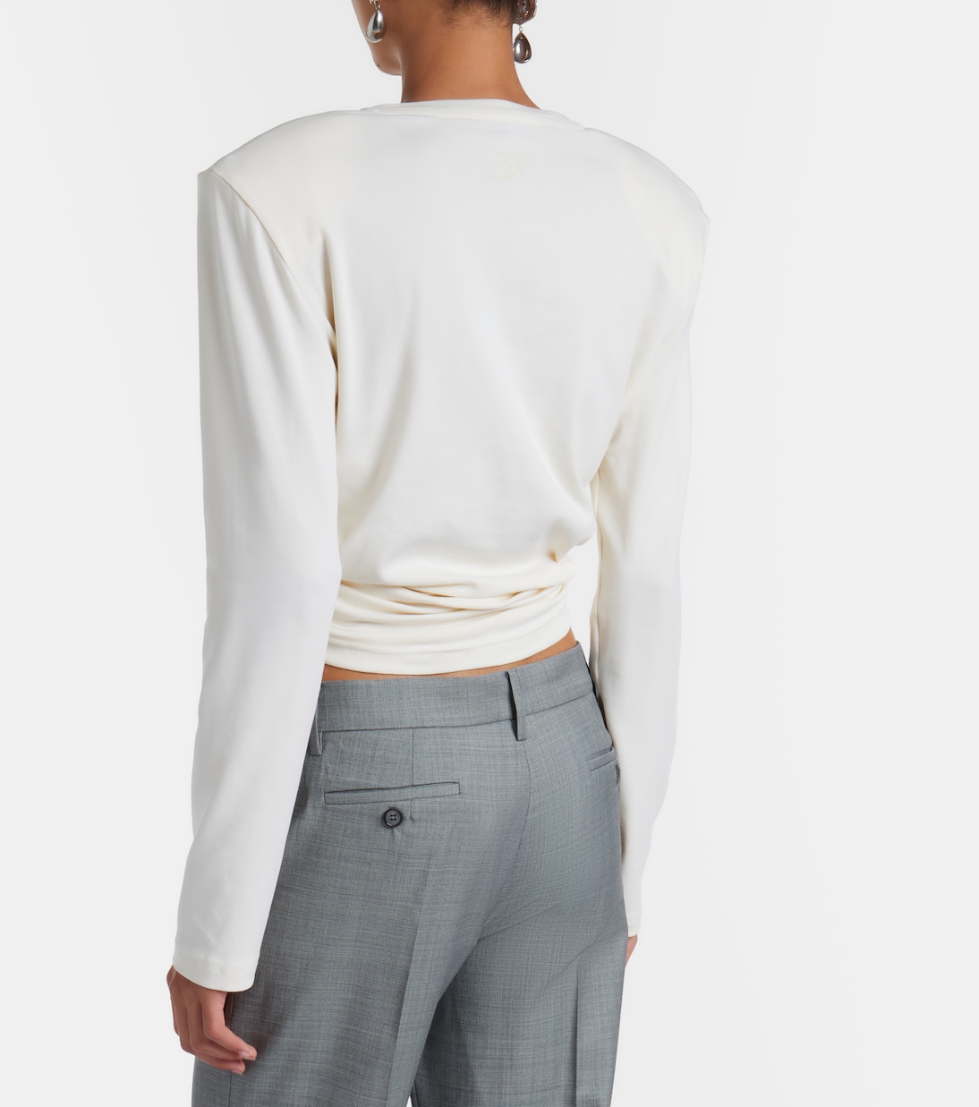 Cropped-Top aus Jersey  | Magda Butrym
