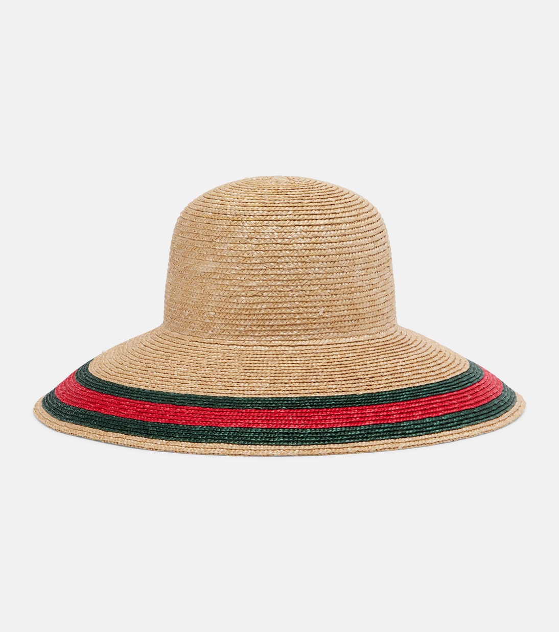 Web Stripe woven sun hat | Gucci