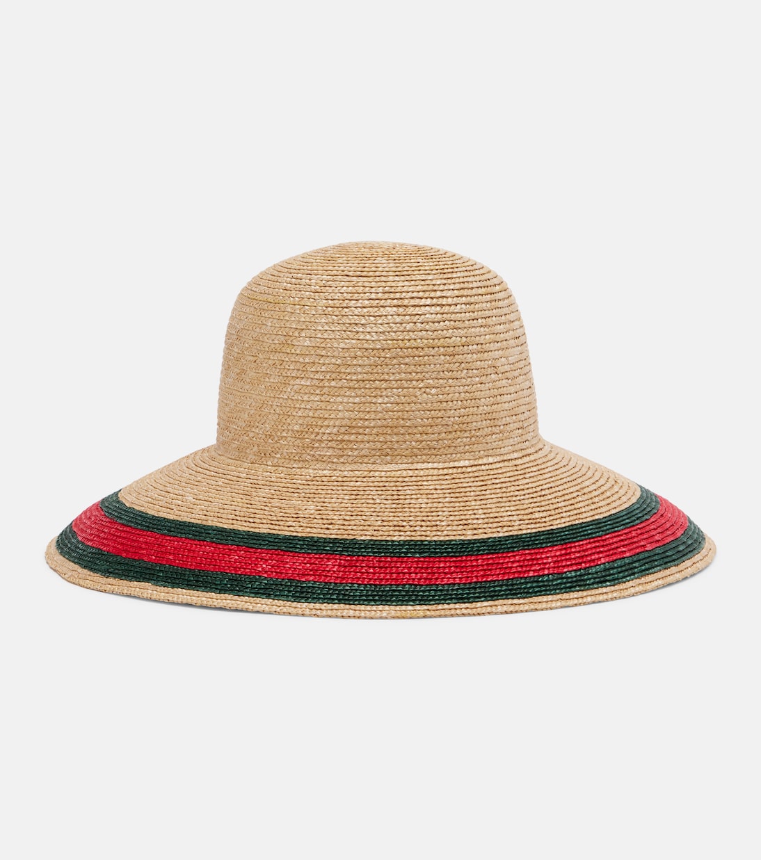 Web Stripe woven sun hat | Gucci