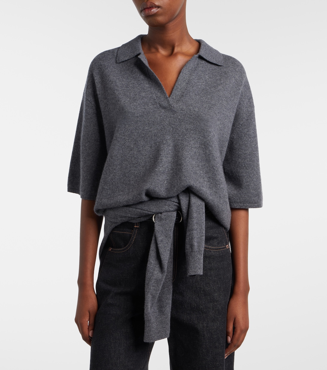 Neela cashmere polo sweater | Lisa Yang