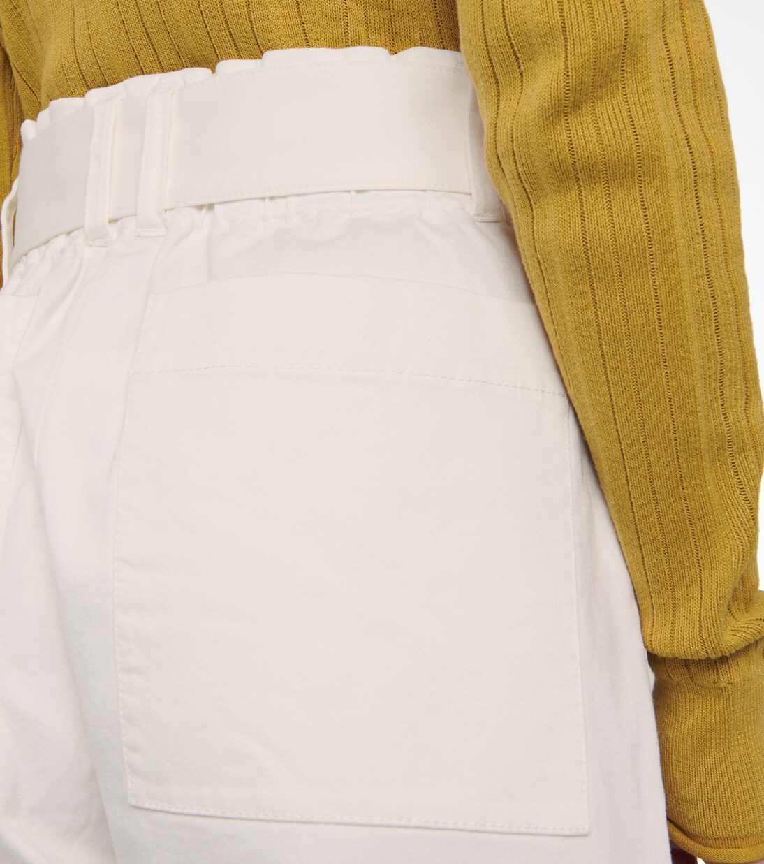 Pantalon raccourci à taille haute en coton | Proenza Schouler