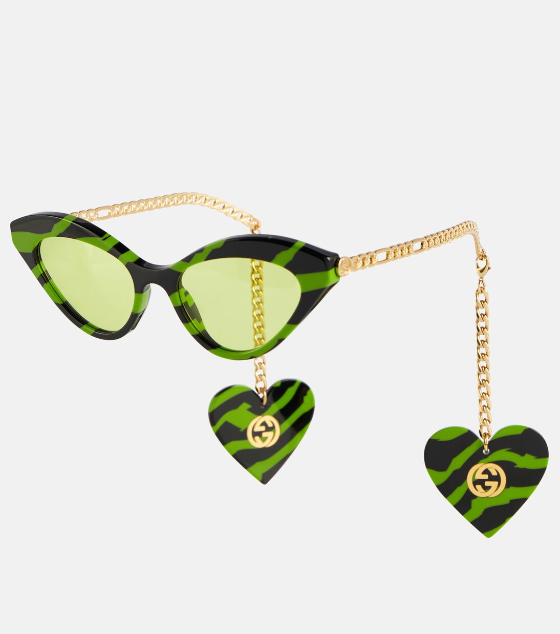 Occhiali da sole cat-eye con ciondoli | Gucci