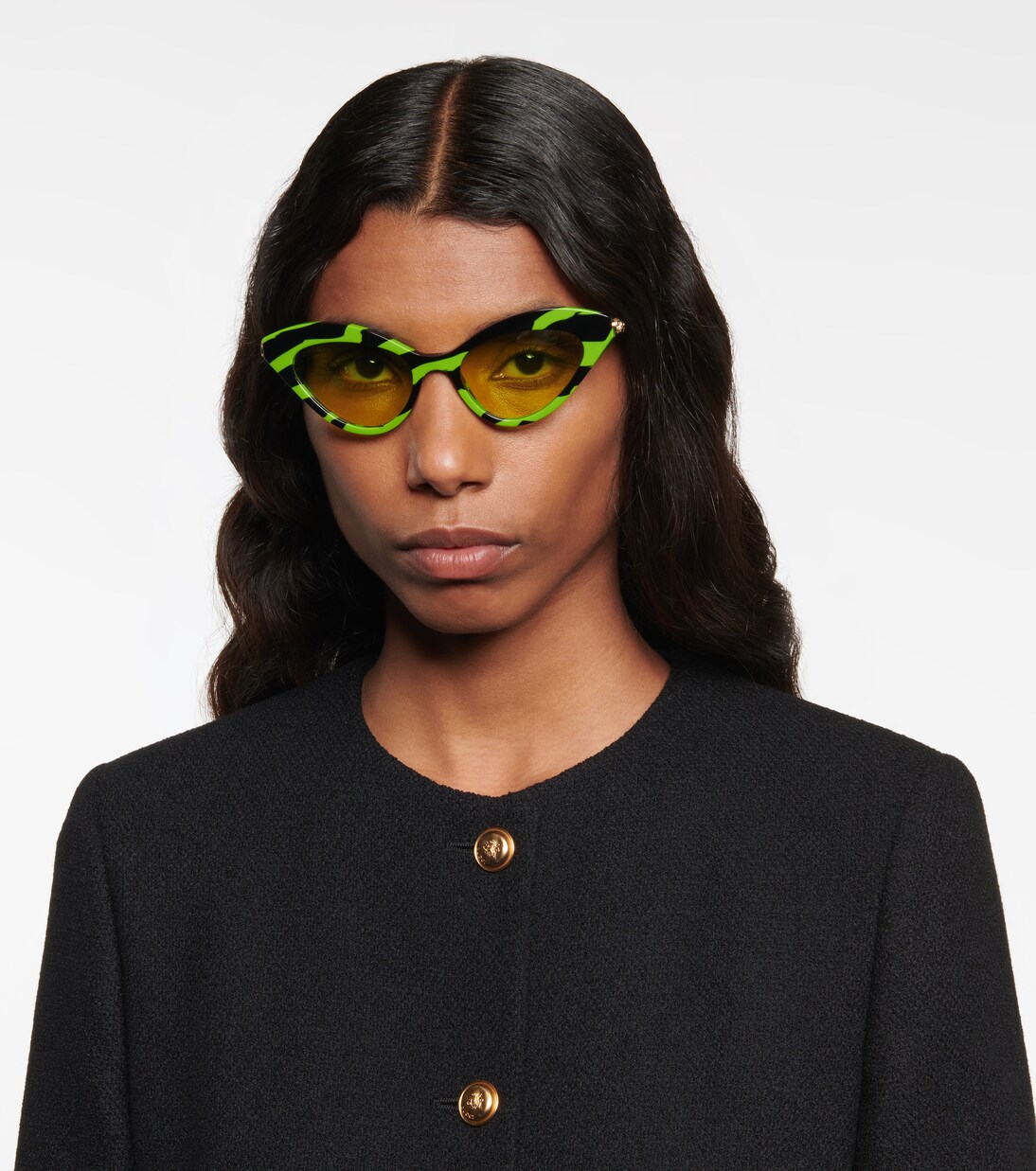 Occhiali da sole cat-eye con ciondoli | Gucci