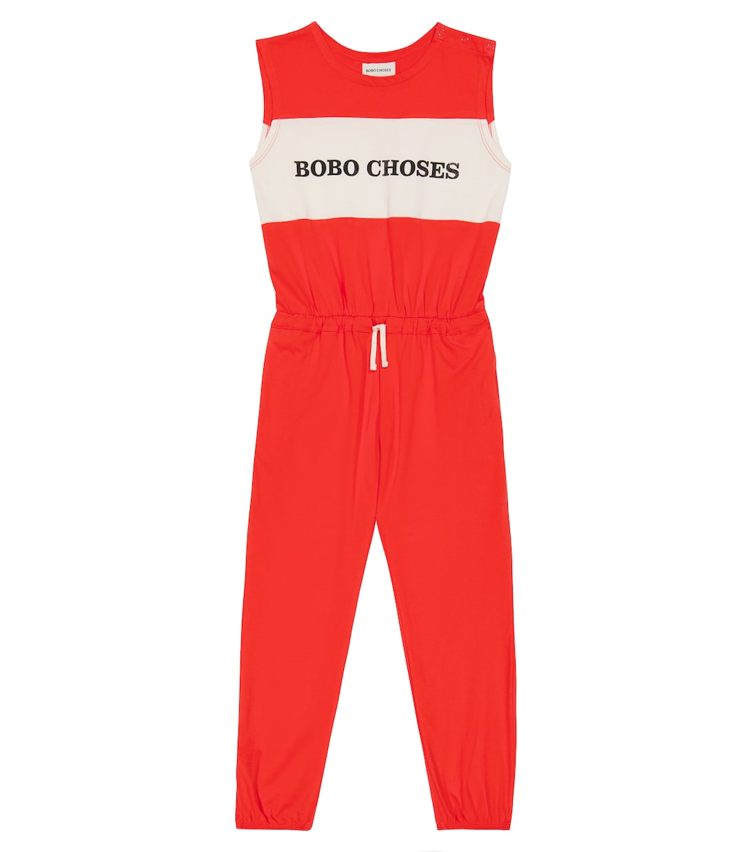 Logo cotton jersey jumpsuit | Bobo Choses
