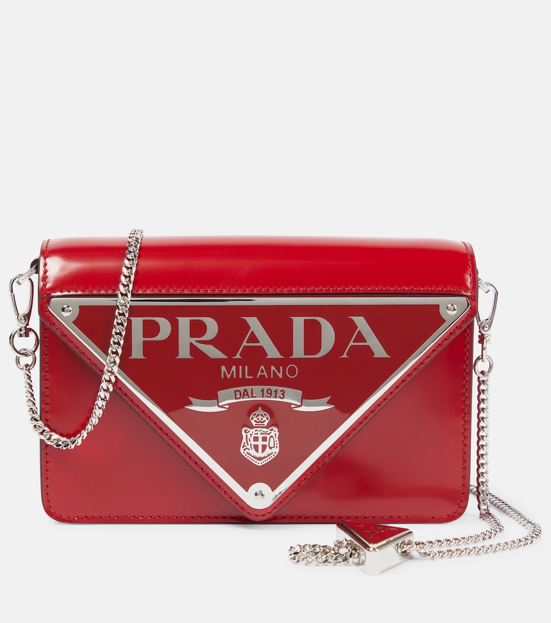 Borsa in pelle Small con logo | Prada