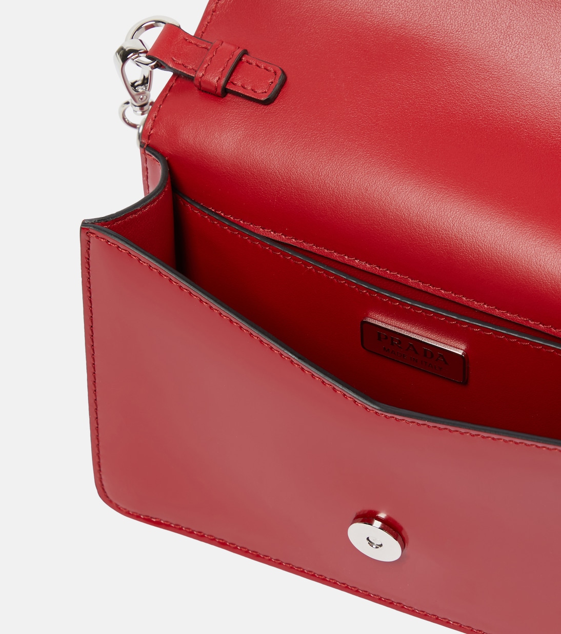 Borsa in pelle Small con logo | Prada