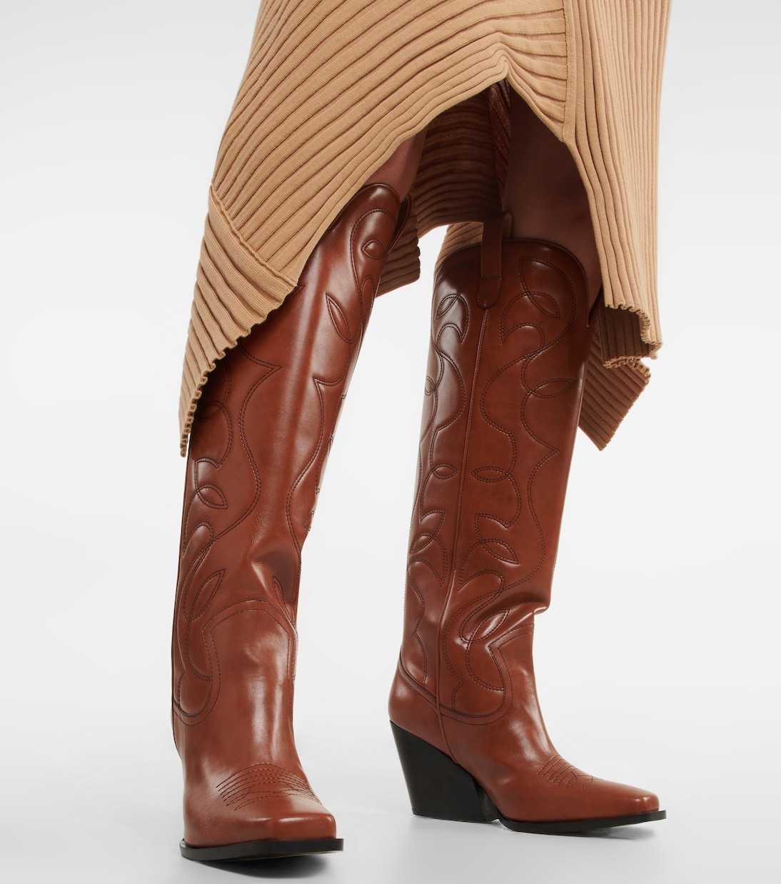 Embroidered knee-high boots | Stella McCartney