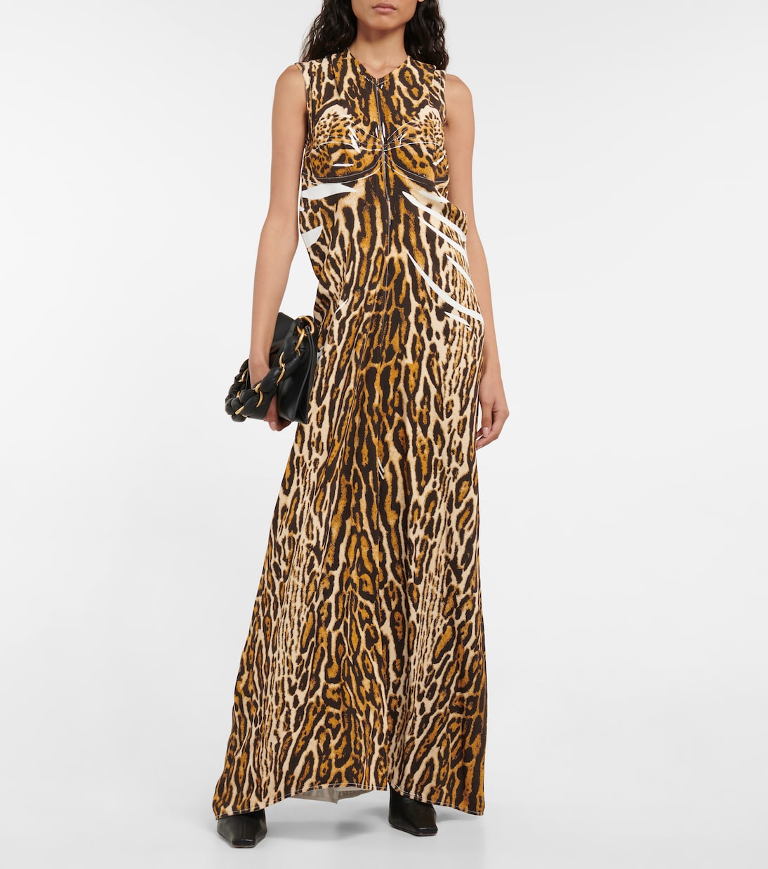 Leopard-print crêpe maxi dress | Proenza Schouler