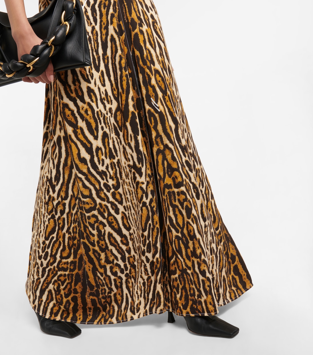 Leopard-print crêpe maxi dress | Proenza Schouler