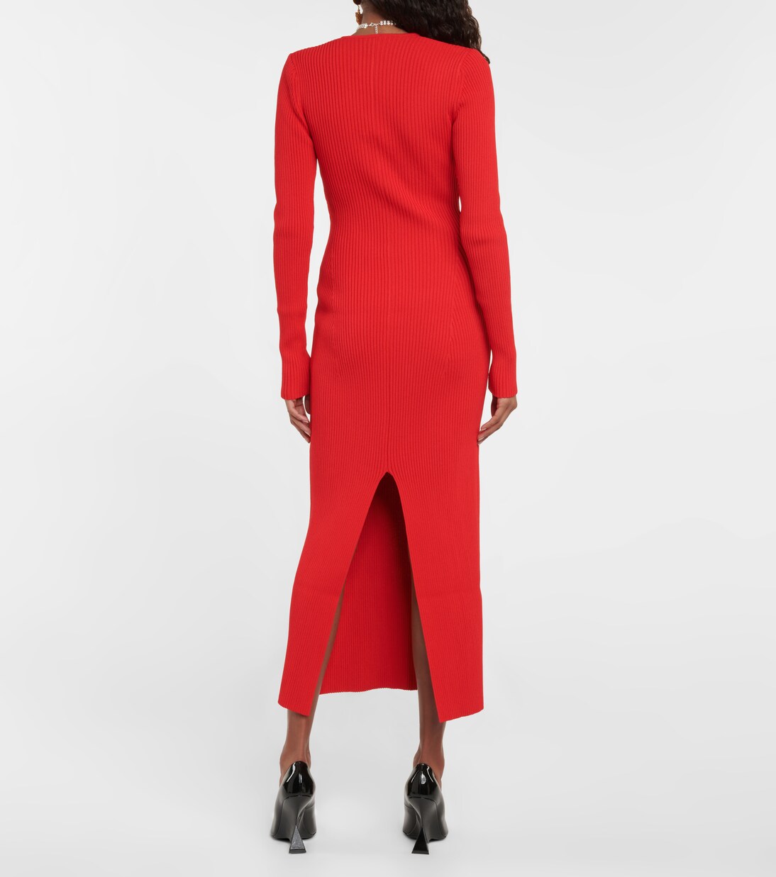 Cutout ribbed-knit midi dress | Magda Butrym