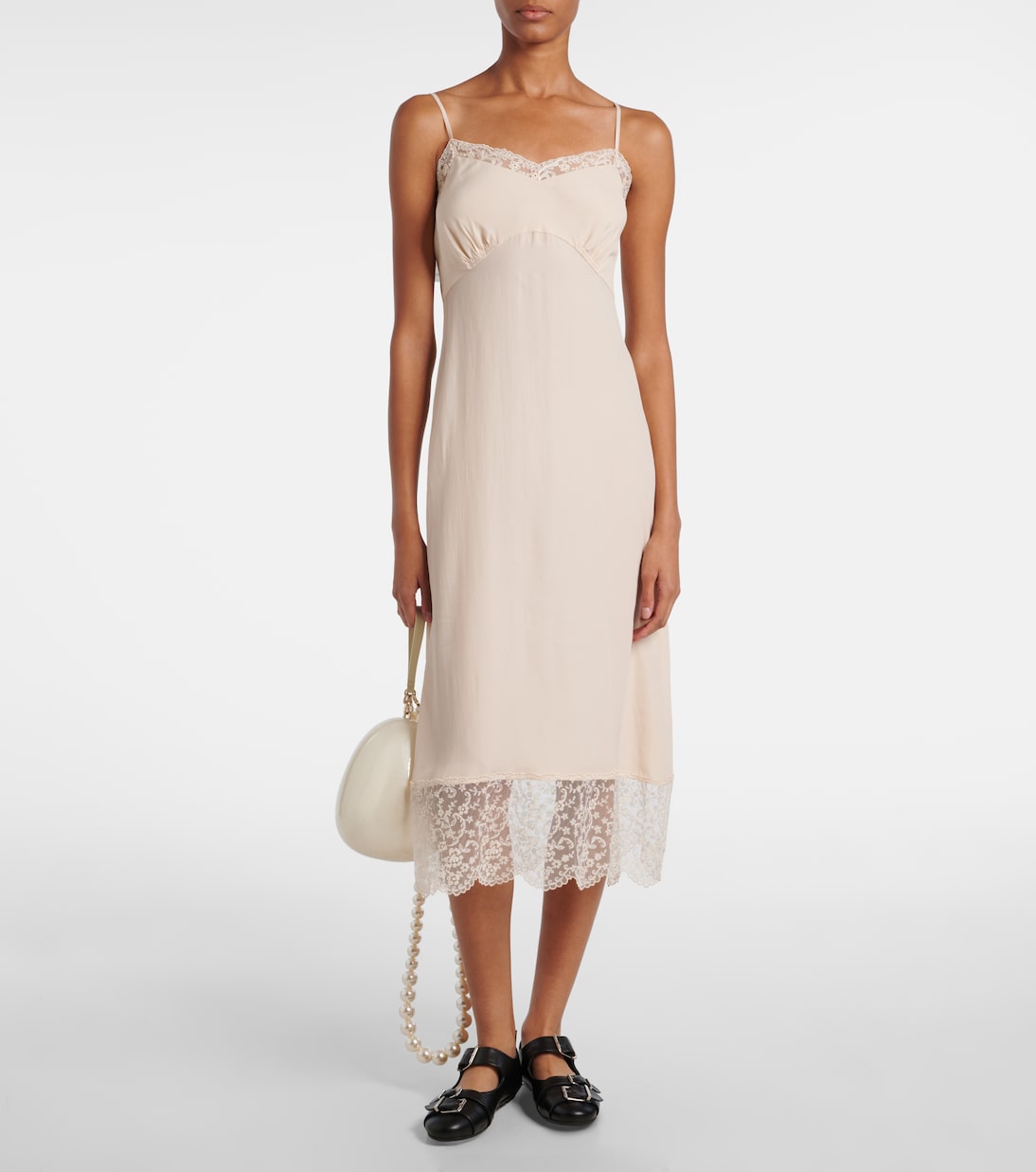 Egg leather-trimmed clutch | Simone Rocha