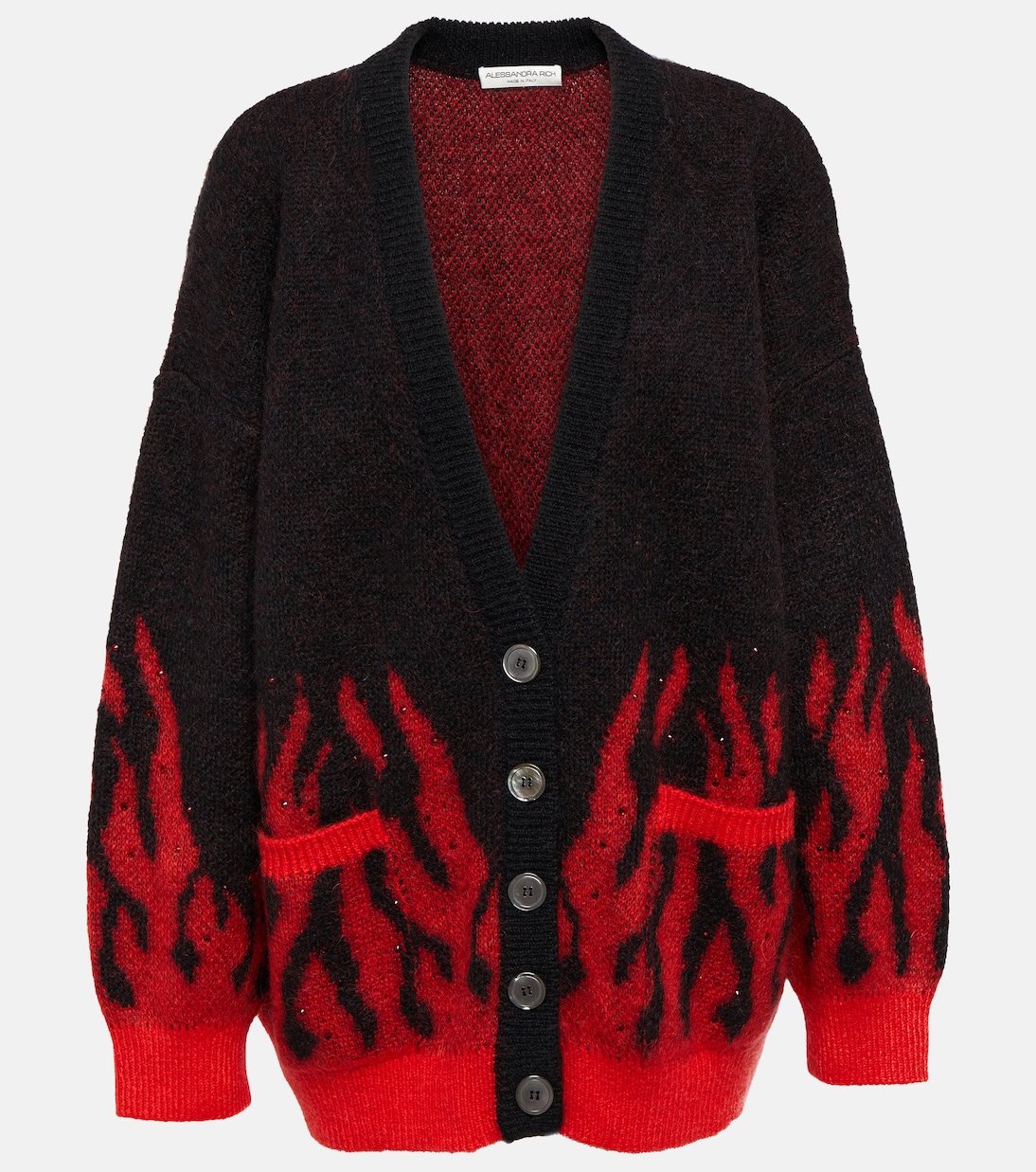 Cardigan aus einem Mohairgemisch | Alessandra Rich