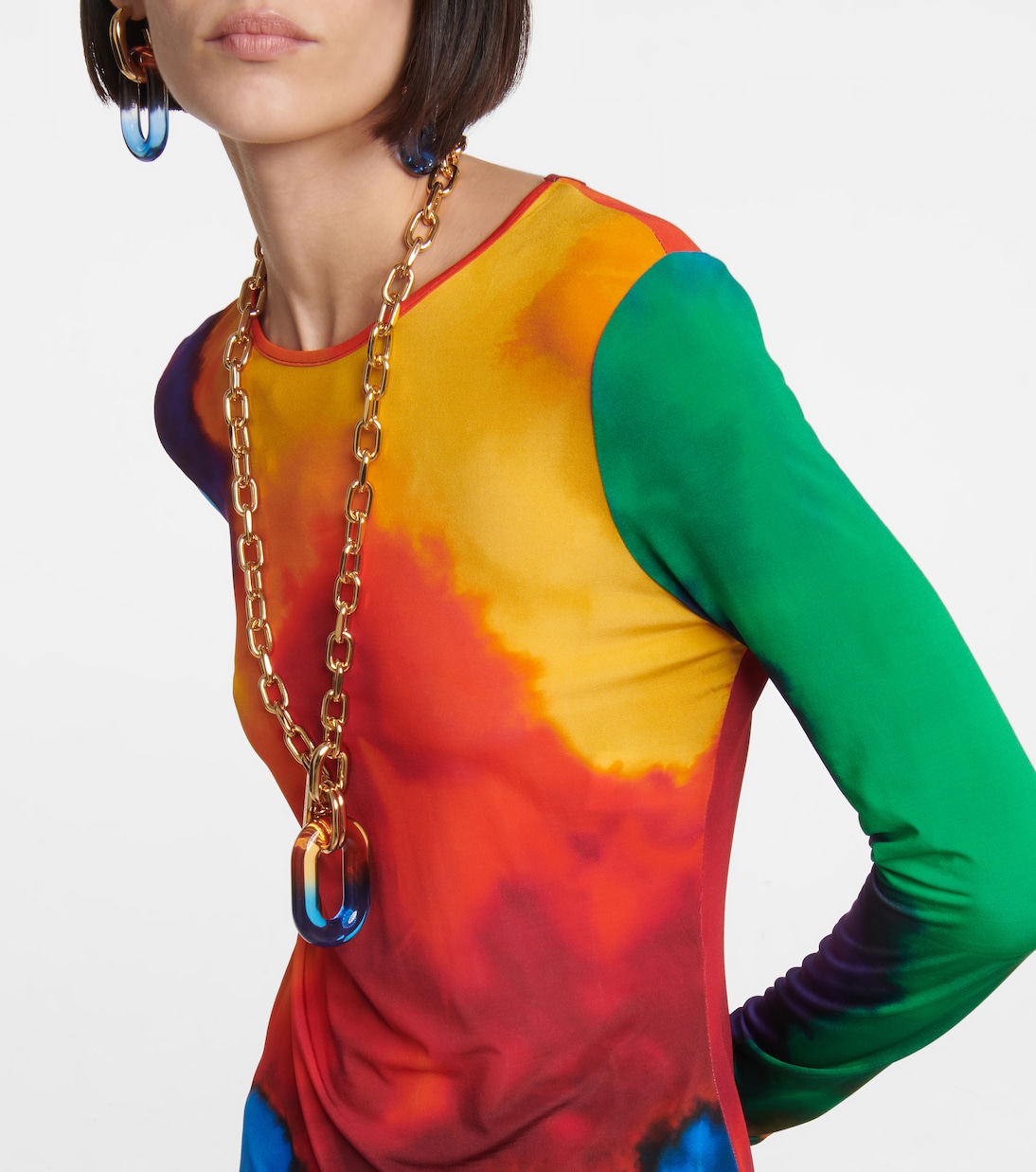 Bedrucktes Longsleeve aus Jersey | Rabanne