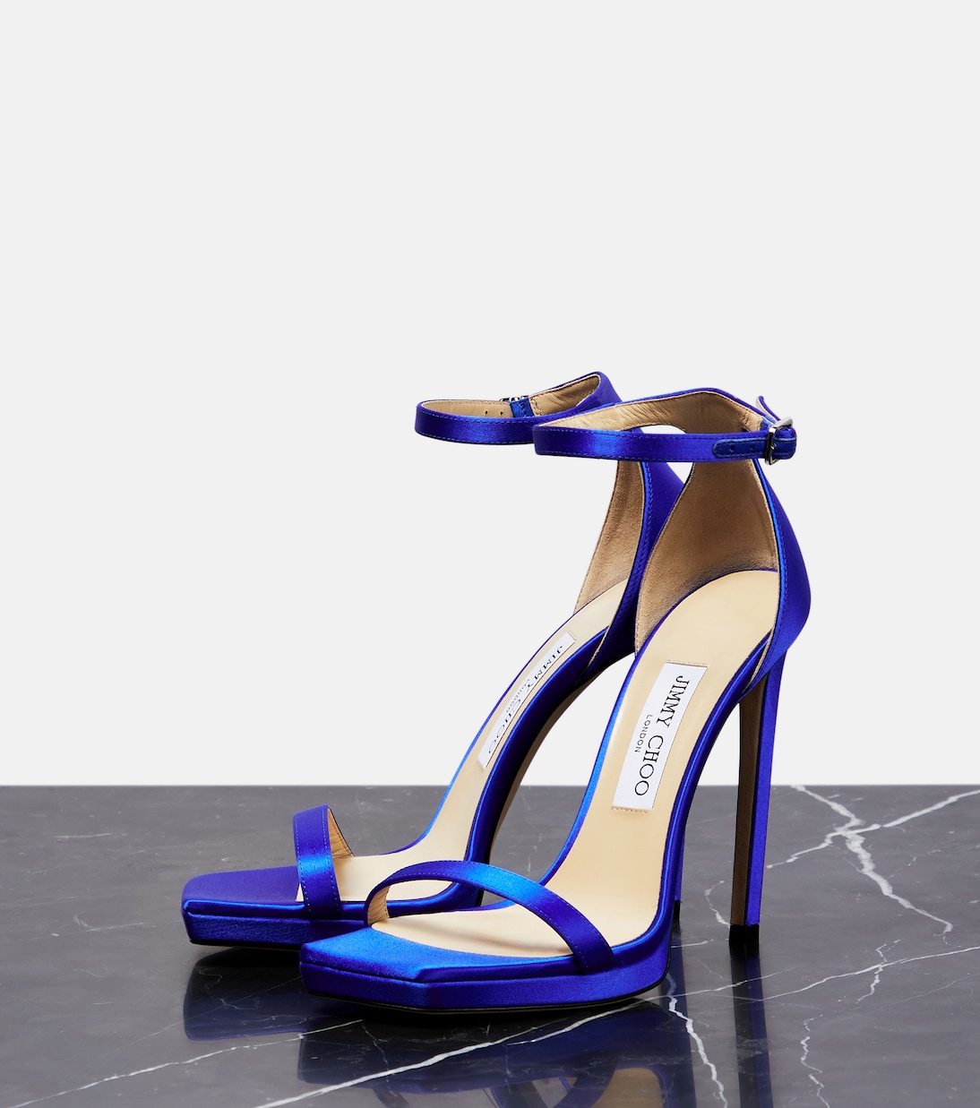 Sandalen Alva 120 aus Satin | Jimmy Choo