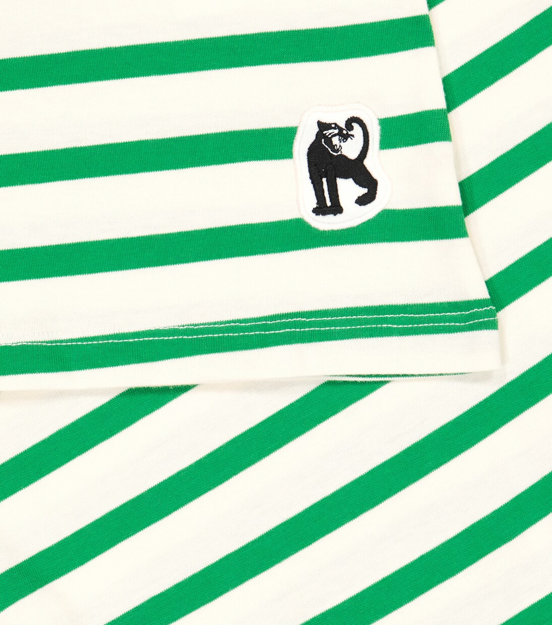 Panther striped cotton jersey dress | Mini Rodini