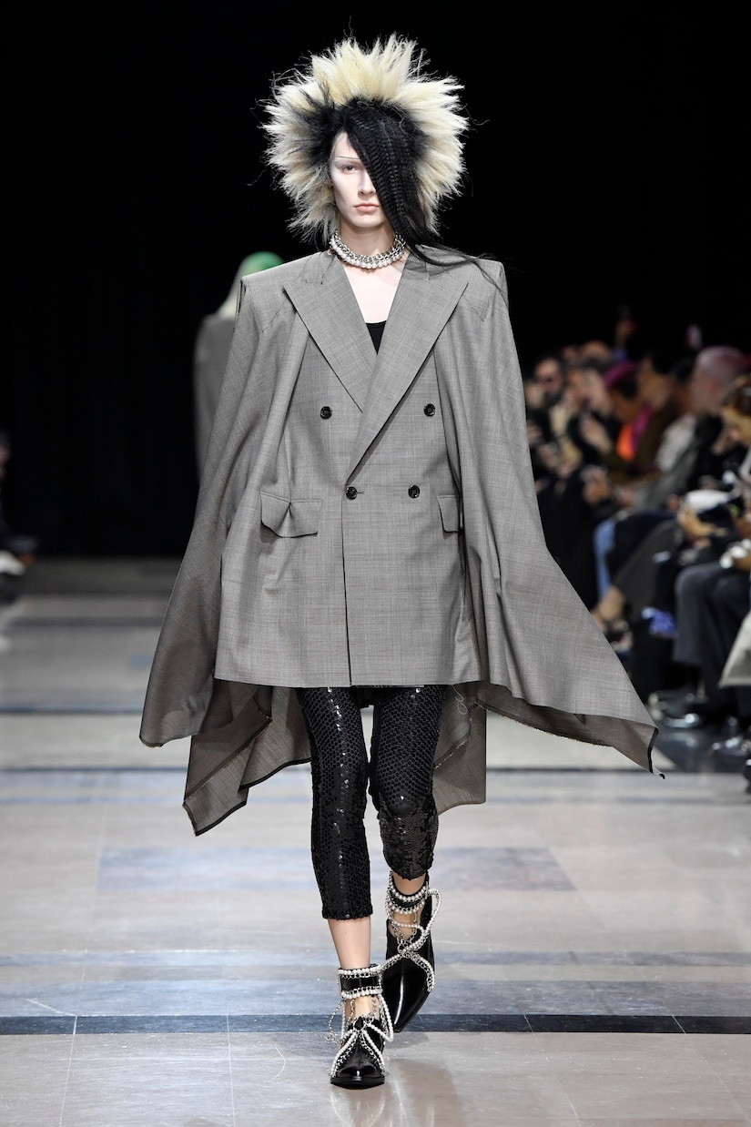 羊毛西装外套式迷你连衣裙 | Junya Watanabe