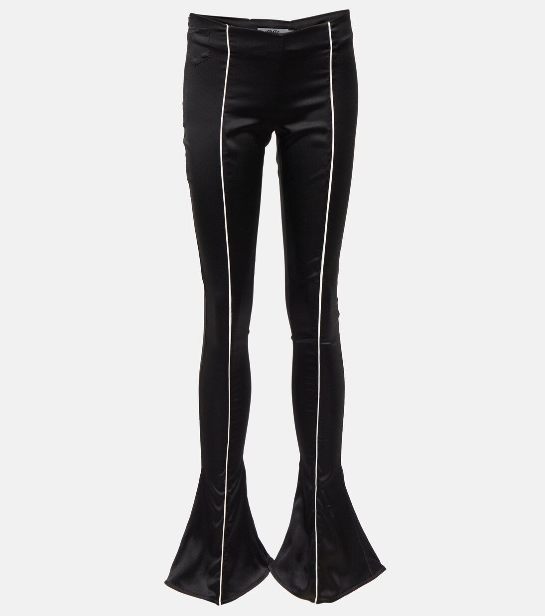 Low-Rise-Schlaghose aus Seidensatin | Didu