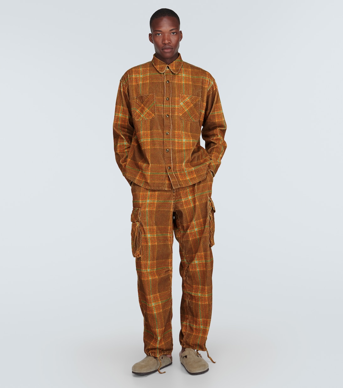 Checked cotton corduroy shirt | ERL