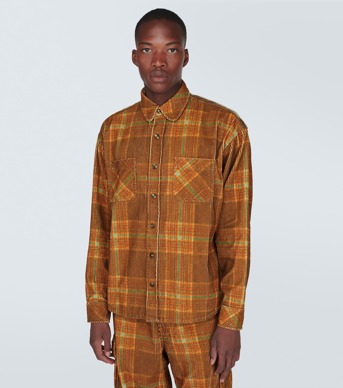 Checked cotton corduroy shirt | ERL