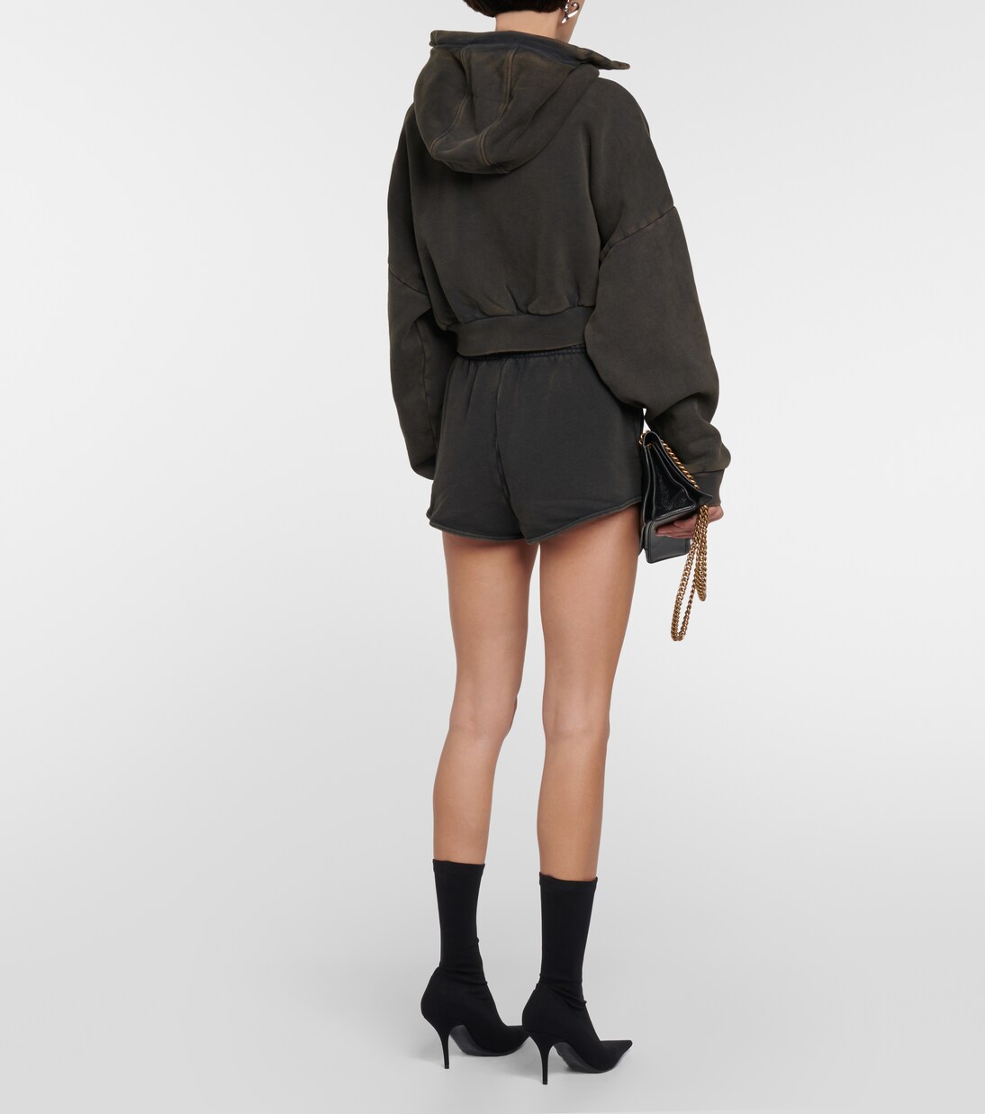 Felpa in cotone con zip e cappuccio | Entire Studios